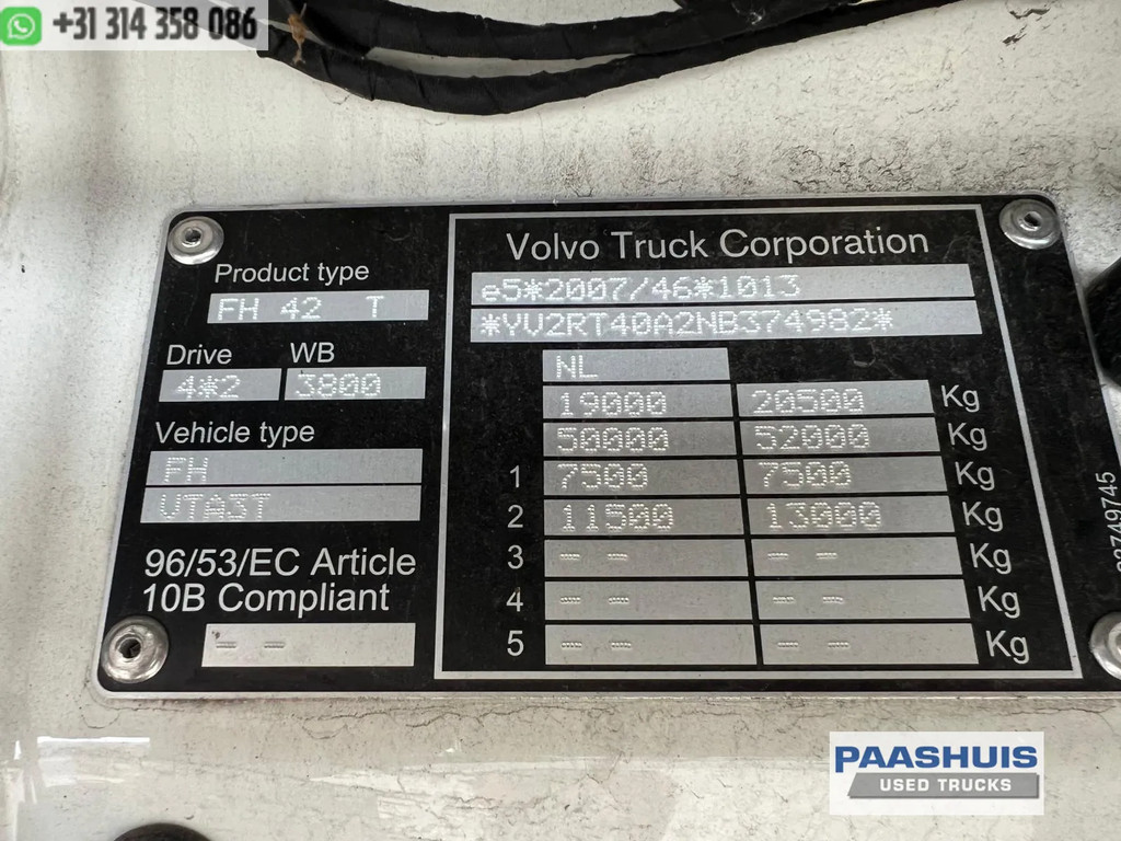 Volvo FH 500 GLOBETROTTER XL VEB +