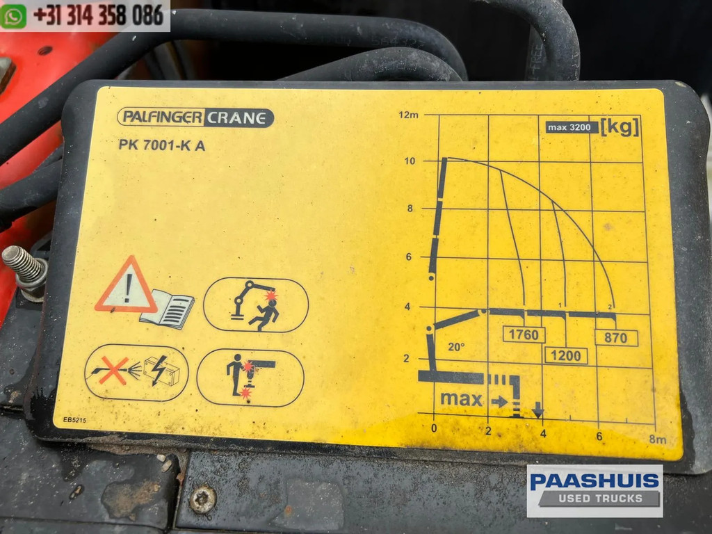 Volvo VOLVO FE 6x2 300 E5 PALFINGER PK 7001 + HYDRAULISCHE OPRIJPLATEN