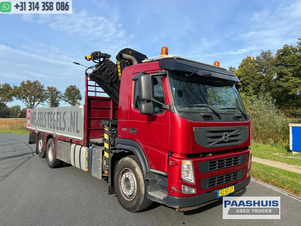 Volvo FM 330 6X2 E5 OPEN LAADBAK + PALFINGER PK 33002-EH