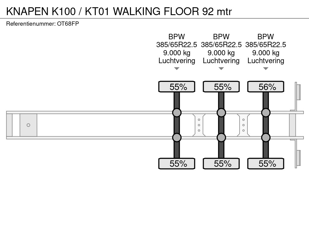 Knapen K100 / KT01 WALKING FLOOR 92 mtr